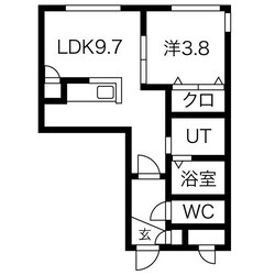 Halenix札幌医大前の物件間取画像